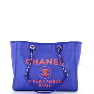 Chanel Small Deauville Tote Mixed Fibers